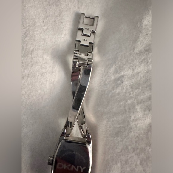 Ladies' DKNY Stainless Steel Crossover Bracelet Watch with Crystal Accents - Picture 6 of 9